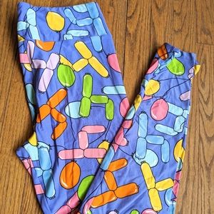 Number 4 Birthday Leggings